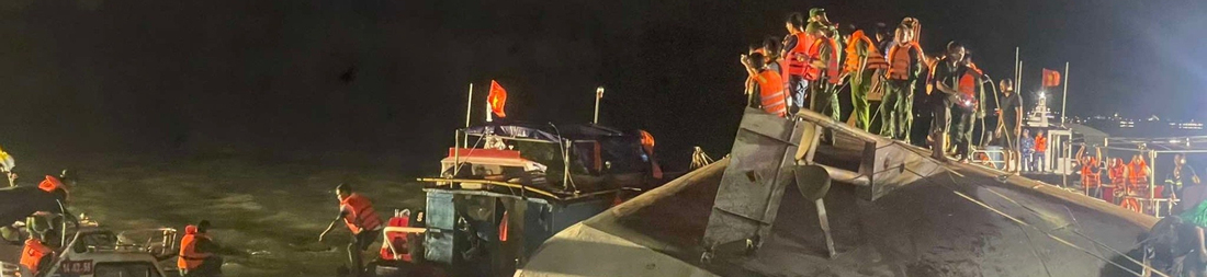 Lật tàu du lịch ở Quảng Ninh