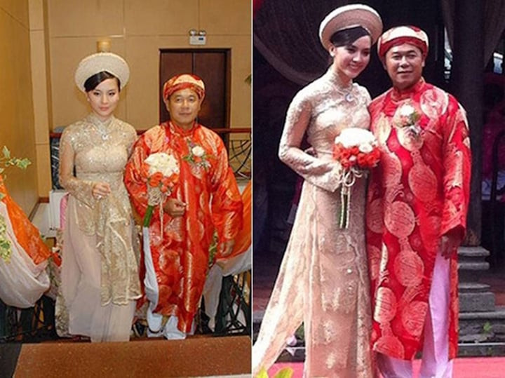 Dương Trương Thiên Lý kết hôn với người chồng hơn cô 27 tuổi.