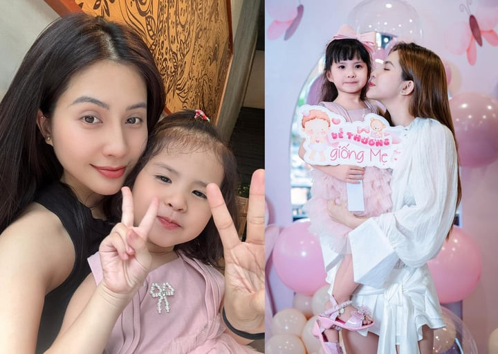 Thiên An cố gắng kiếm tiền nuôi dạy con gái nhỏ.