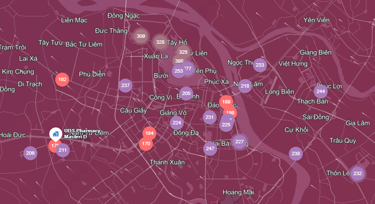 Không khí Hà Nội hôm nay: Chỉ số ô nhiễm không khí nghiêm trọng, điểm danh những điểm vượt mức quy định - Ảnh 1.