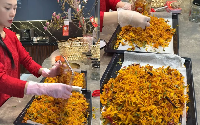 Phương Oanh hướng dẫn nấu món ngon ngày Tết, netizen tấm tắc