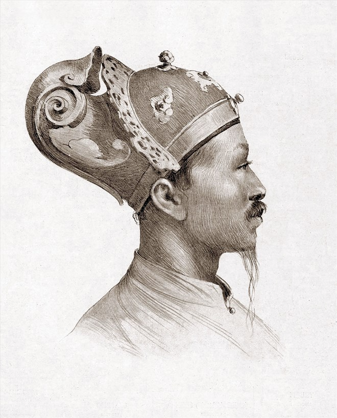 Tranh vẽ vua Tự Đức bởi L.Ruffier.