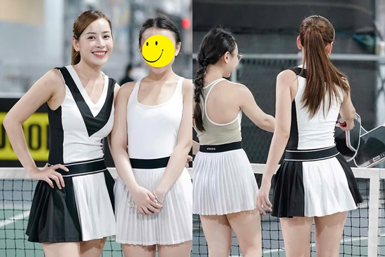 Chi Pu lộ vóc dáng thật trên sân pickleball