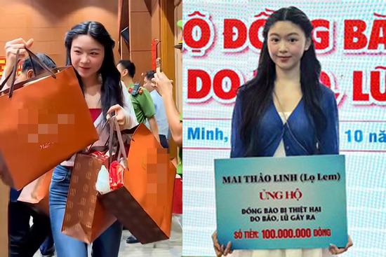 Cách ăn mặc của con gái MC Quyền Linh gây 'tranh luận' trong loạt hình đi từ thiện