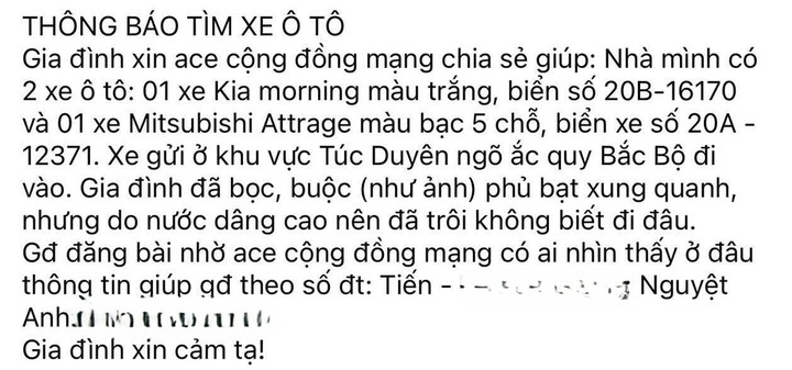Chi 800 nghìn đồng bọc bạt ô tô tránh lũ, chủ xe Thái Nguyên bảo toàn 'xế cưng' - 4