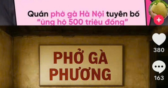 Chủ quán phở tuyên bố ủng hộ vùng lũ 500 triệu đồng, vì sao gây lại bức xúc?