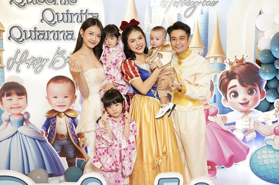Diễn viên Vân Trang tổ chức sinh nhật cho con trai thứ 4 cực xa xỉ như vườn cổ tích