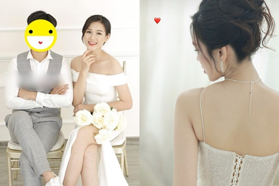 Hình ảnh mặc váy cưới gây xôn xao của Hoa hậu Đỗ Thị Hà