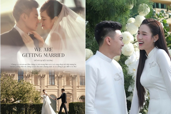 Hé lộ ảnh cưới đầu tiên của Hoa hậu Đỗ Thị Hà và ông xã đại gia ở Pháp