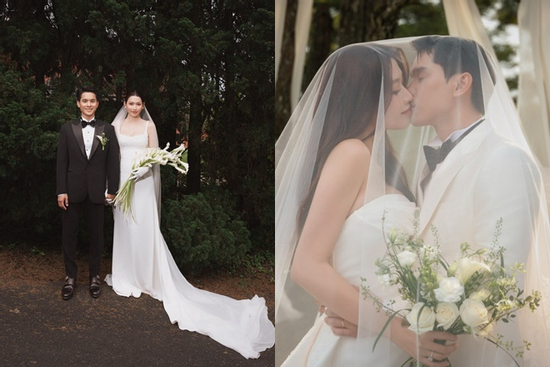 Lộ ảnh cưới 'tuyệt đối điện ảnh' của Á hậu Quỳnh Châu và chồng đại gia ngành khách sạn