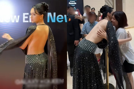 Hương Giang gây tranh cãi với trang phục phản cảm, suýt 'lộ thiên' toàn bộ vòng 1