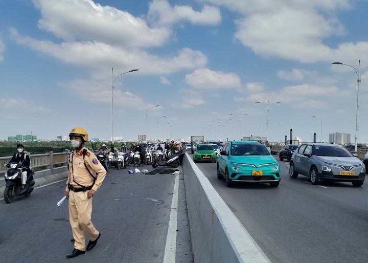 Hiện trường vụ tai nạn. (Ảnh: VOV Giao thông)