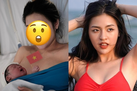 Hot girl 'Trứng rán' sinh con đầu lòng, mặt mộc ra sao sau nhiều lần lộ ảnh kém sắc?
