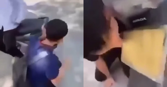 Nam sinh lớp 10 ở Hà Nội bị nhóm bạn bắt quỳ liếm biển số xe máy