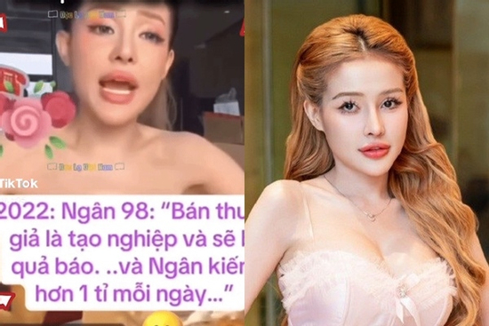 Ngân 98 bị 'đào' lại clip phát ngôn về bán hàng giả gây sốt