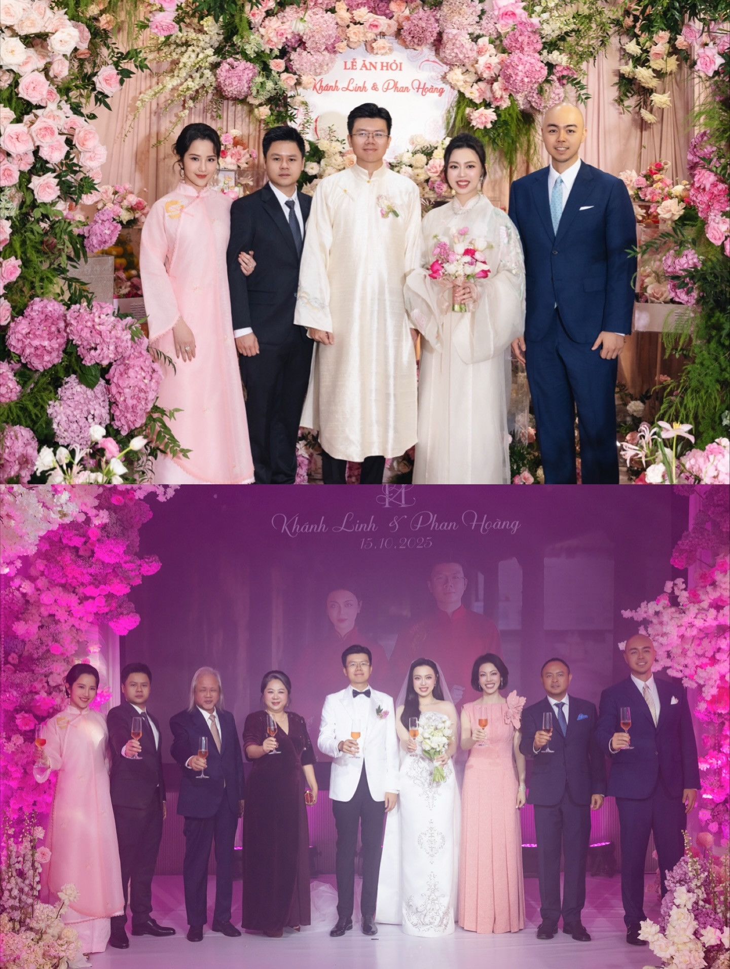 Ảnh hiếm hoi về thiếu gia Phan Thành trong đám cưới em trai Phan Hoàng và tiểu thư gia tộc giàu có