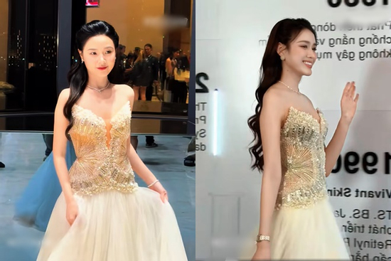 'Dâu hào môn' Midu - Đỗ Thị Hà đụng hàng, khoảng cách chiều cao 17cm có là vấn đề?