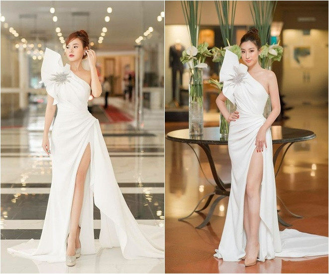 Dâu hào môn Midu  Đỗ Thị Hà đụng hàng khoảng cách chiều cao 17cm có thành vấn đề