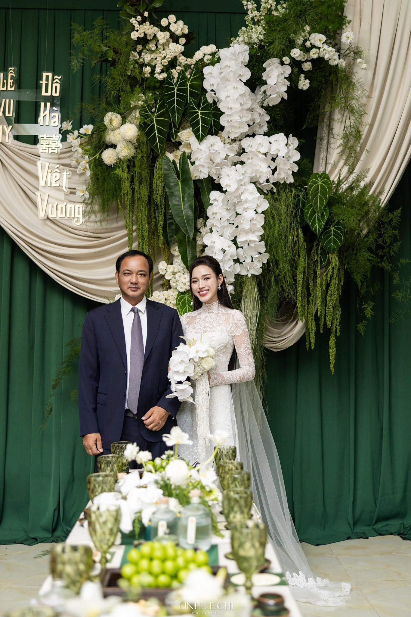 Diện mạo bố đẻ Hoa hậu Đỗ Thị Hà gây chú ý trong lễ rước dâu tại Thanh Hóa - Ảnh 3.