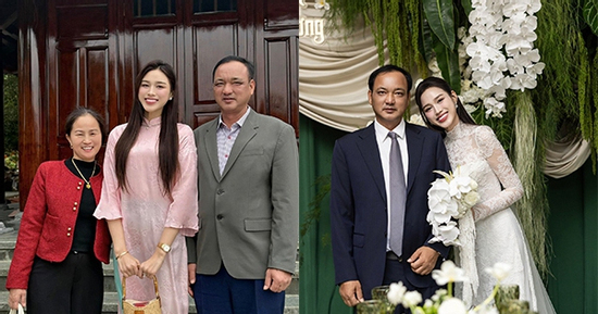 Diện mạo bố đẻ Hoa hậu Đỗ Thị Hà gây chú ý trong đám cưới con gái tại Thanh Hóa
