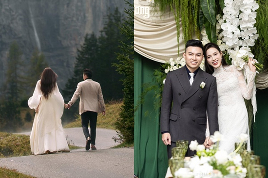 Lộ thêm ảnh cưới cực lãng mạn của cô dâu Đỗ Hà và chú rể Viết Vương ở Thụy Sĩ