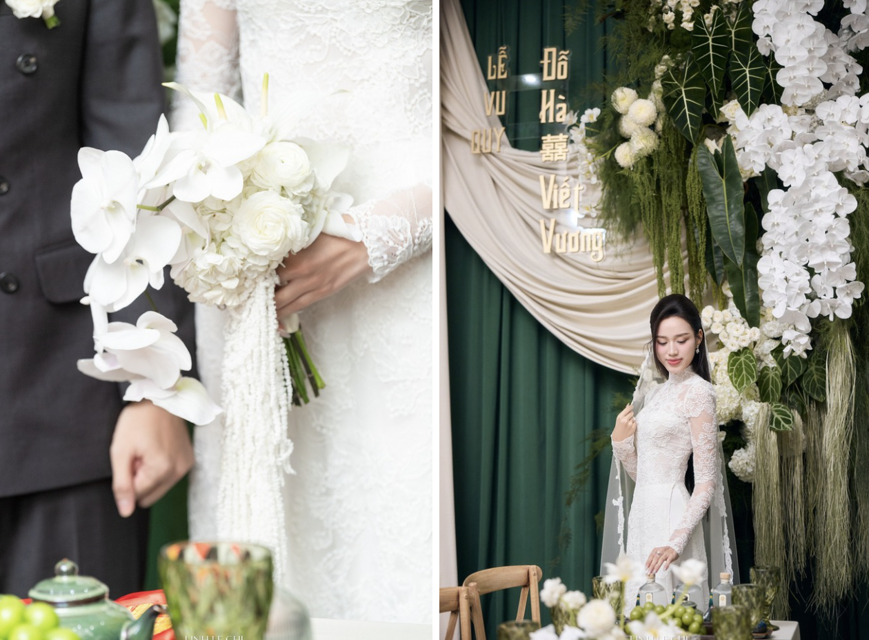 Ý nghĩa loài hoa đắt đỏ phủ kín trong hôn lễ Đỗ Thị Hà và chồng thiếu gia