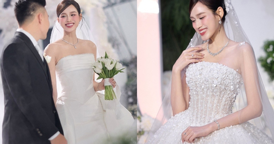 'Cô dâu nghìn tỷ' Đỗ Thị Hà khoe sắc trong 4 bộ váy cưới đẳng cấp, sang chảnh