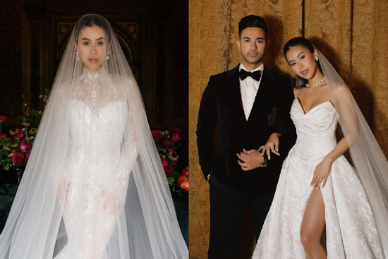 Ảnh cưới đẹp như bìa tạp chí ở trời Tây của ái nữ tỷ phú Johnathan Hạnh Nguyễn và chồng ngoại quốc