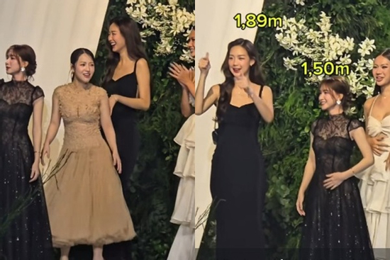 Khoảnh khắc Hòa Minzy, Puka 'lùn một mẩu' bên Hoa hậu Bảo Ngọc gây bão MXH