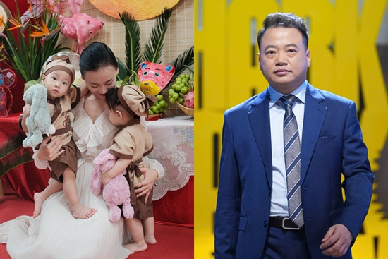 Phương Oanh xả bộ ảnh trung thu của cặp song sinh mặc 'biến lớn' ập đến với Shark Bình