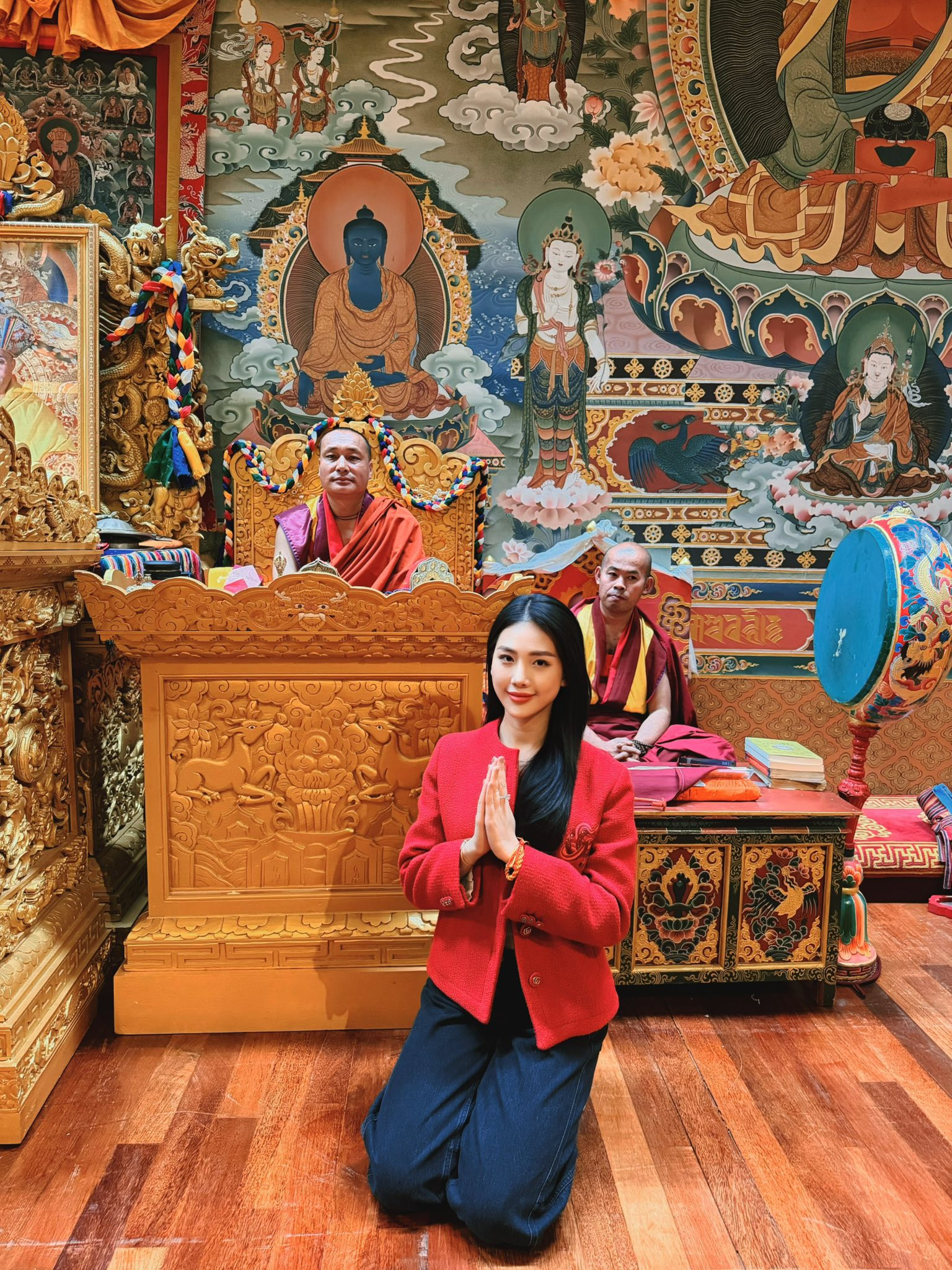 Sau ồn ào Bùi Quỳnh Hoa cùng Khánh Vân đến đất Phật Bhutan