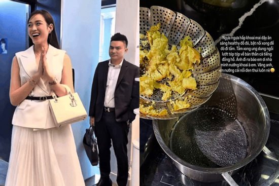 'Dâu hào môn' Đỗ Thị Hà lộ trình nấu ăn dở tệ, chồng thiếu gia phản ứng gây chú ý