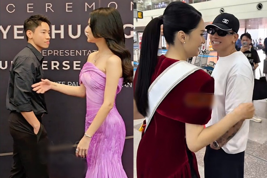 Bạn trai 'phi công' bị soi thái độ kém tinh tế khi đứng cạnh Hương Giang