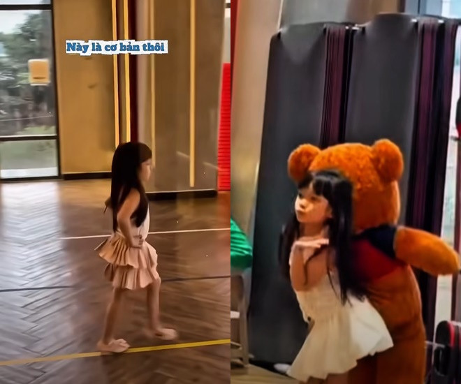 Con gái Nhã Phương  Trường Giang mới 6 tuổi đã catwalk sập sàn không khác gì người lớn