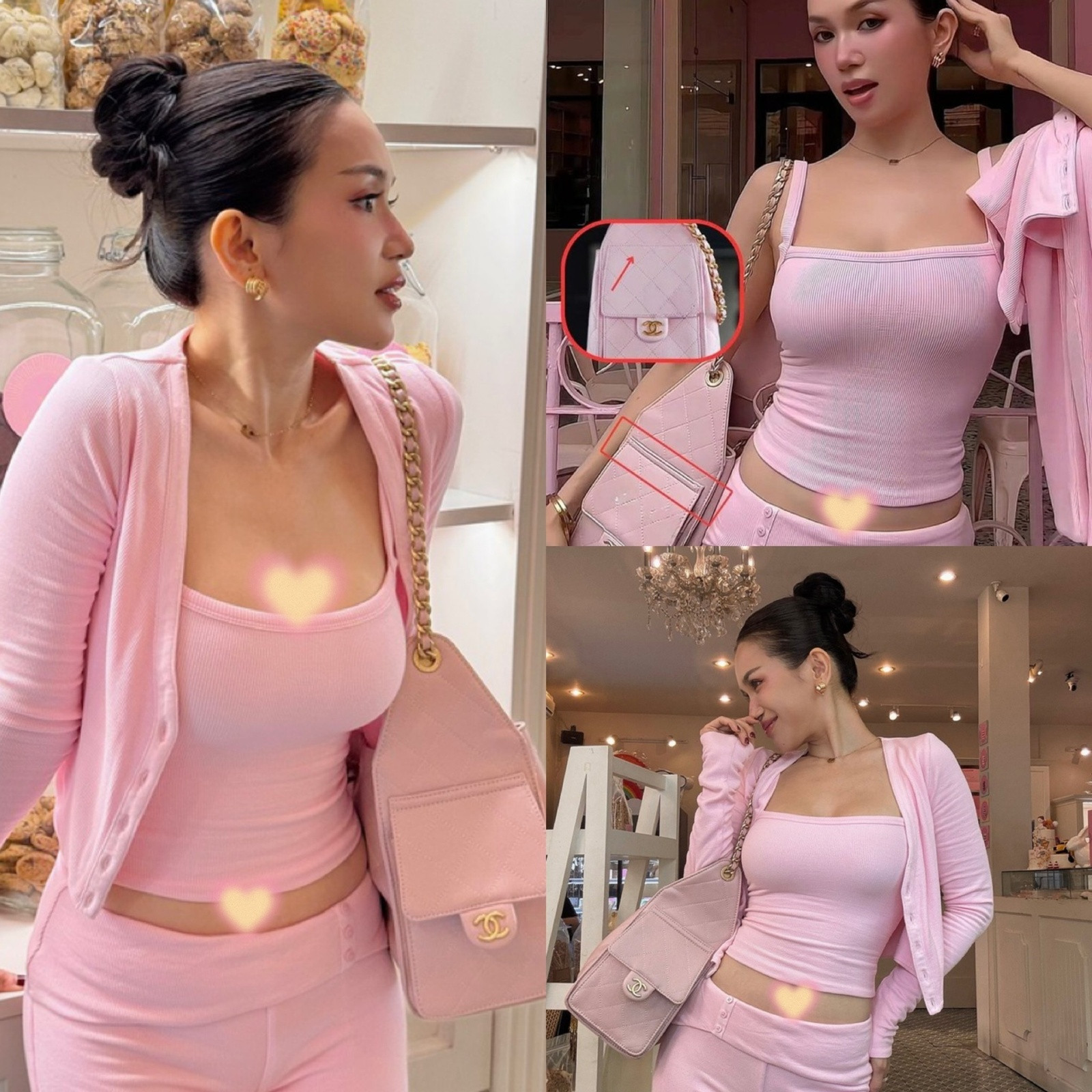 Sĩ Thanh gây tranh cãi vì bộ trang phục hở hang khi đi cúng Tổ nghề