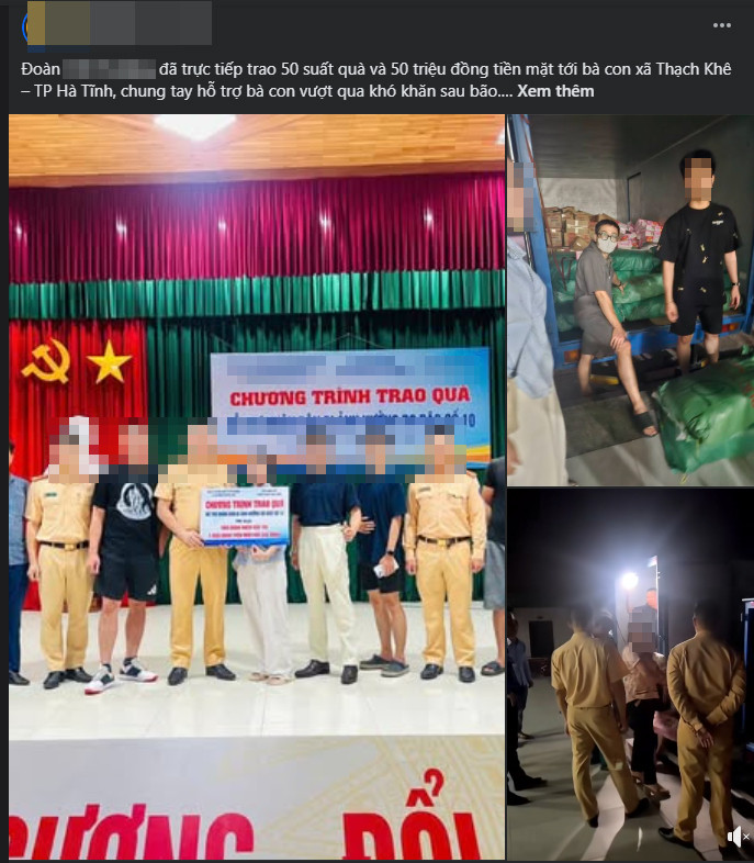 Tổng tài từng ra lệnh đánh người bị bóc phốt làm màu nhận vơ từ thiện bà con vùng lũ