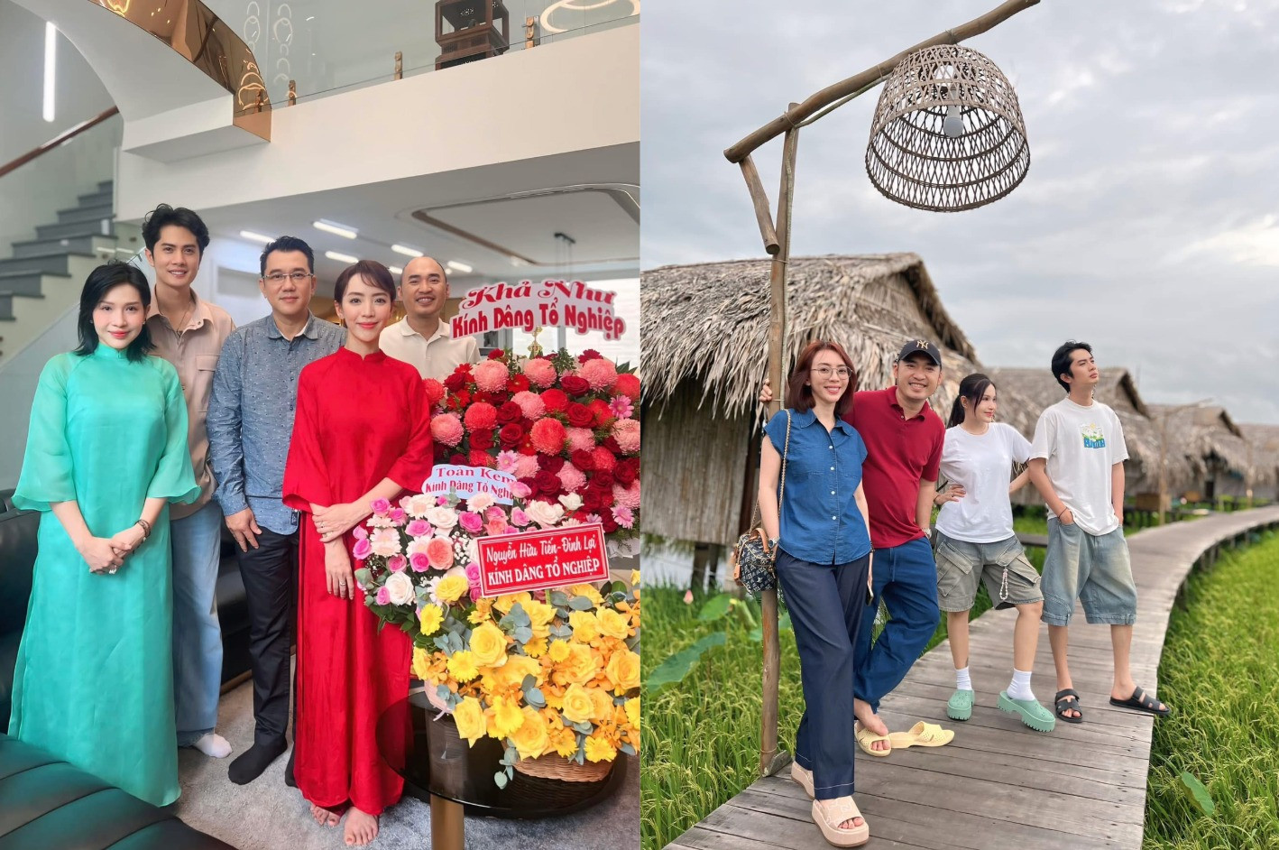 Xôn xao hình ảnh Khả Như ôm em bé ngồi cạnh Huỳnh Phương