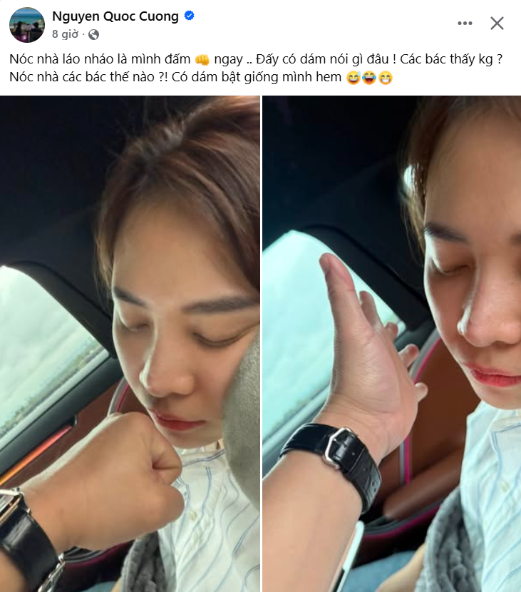 Cường Đô La dọa đấm Đàm Thu Trang