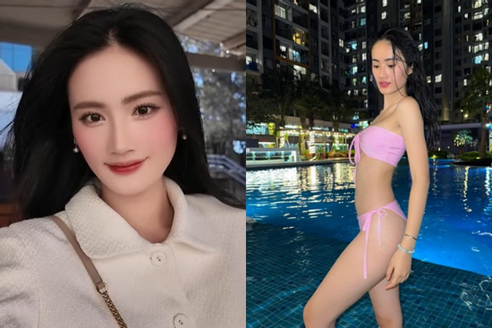 Hoa hậu Ý Nhi mặc bikini khoe vóc dáng gầy gò 'thẳng đuồn đuột'
