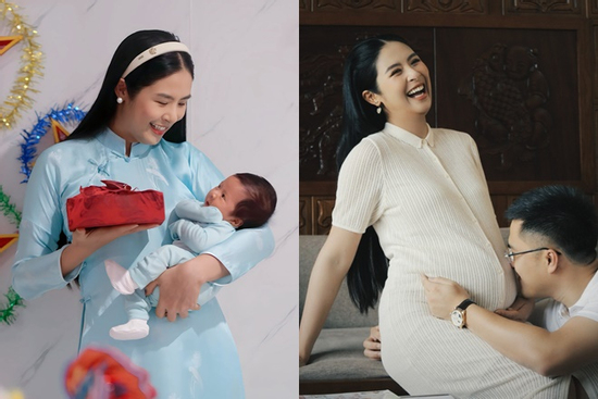 Quý tử nhà Hoa hậu Ngọc Hân mới 1 tháng tuổi đã sở hữu đặc điểm 'chuẩn gen mẹ'