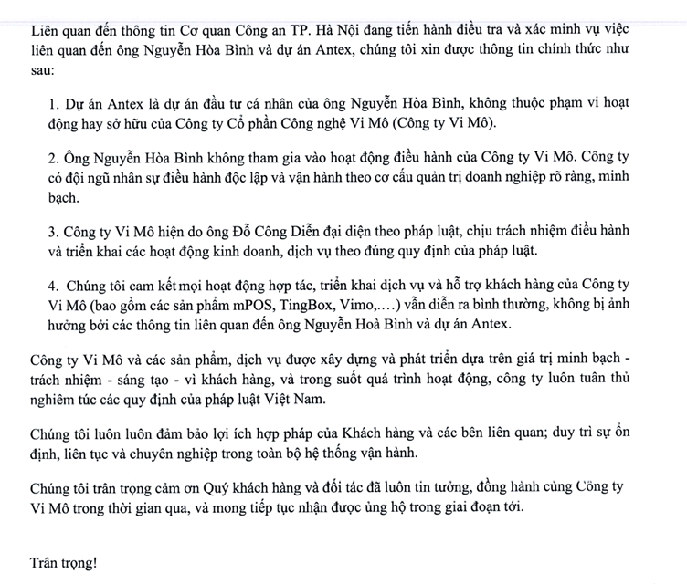 Phía công ty ra thông báo nóng liên quan đến Shark Bình và dự án tiền số AntEx