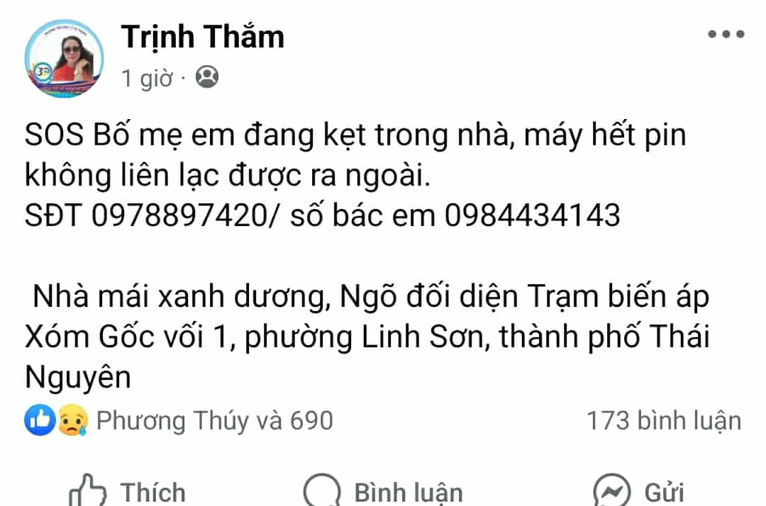 Những tiếng kêu cứu giữa ngập lụt kinh hoàng tại Thái Nguyên - Ảnh 6.