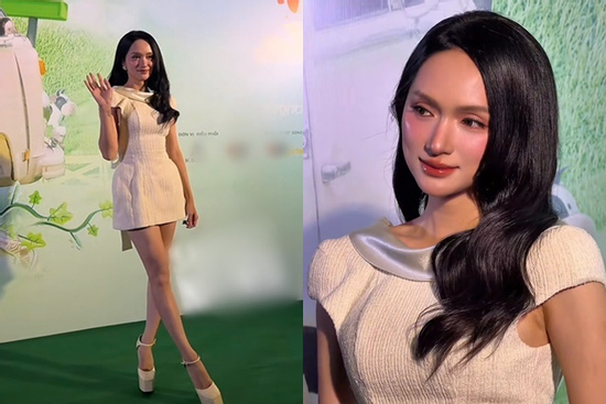 Hương Giang để lộ hình thể gầy gò trước thềm thi Miss Universe