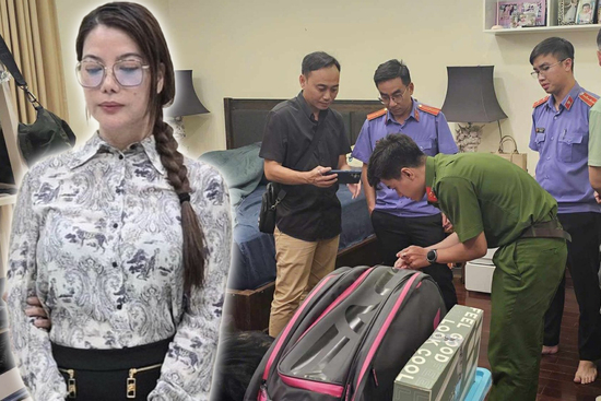 Khoảnh khắc cơ quan chức năng khám xét biệt thự triệu đô của Trương Ngọc Ánh