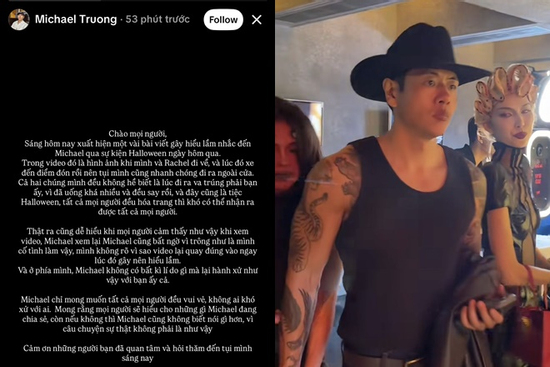 Michael Trương nói gì về hành động 'nắm tay tình mới, hất vai tình cũ' TyhD nhận bão chỉ trích?