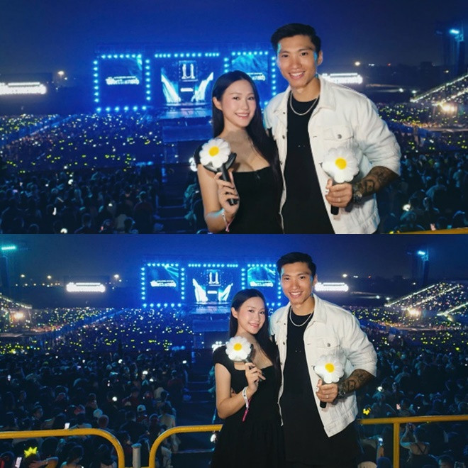 Bà xã Đoàn Văn Hậu trưng trổ vòng 1 o ép đến ná thở khi đi đu concert GD