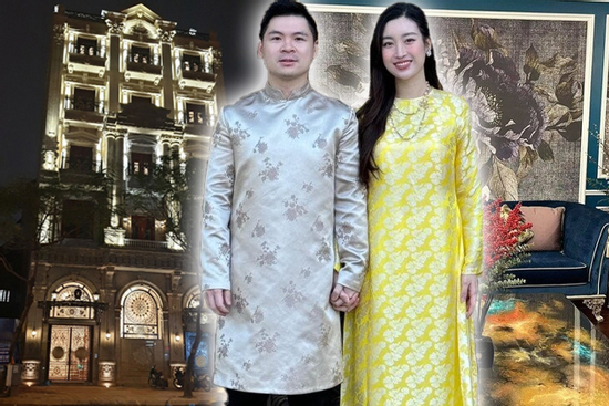 Choáng ảnh cận sự xa hoa trong biệt thự trăm tỷ của nhà chồng Đỗ Mỹ Linh