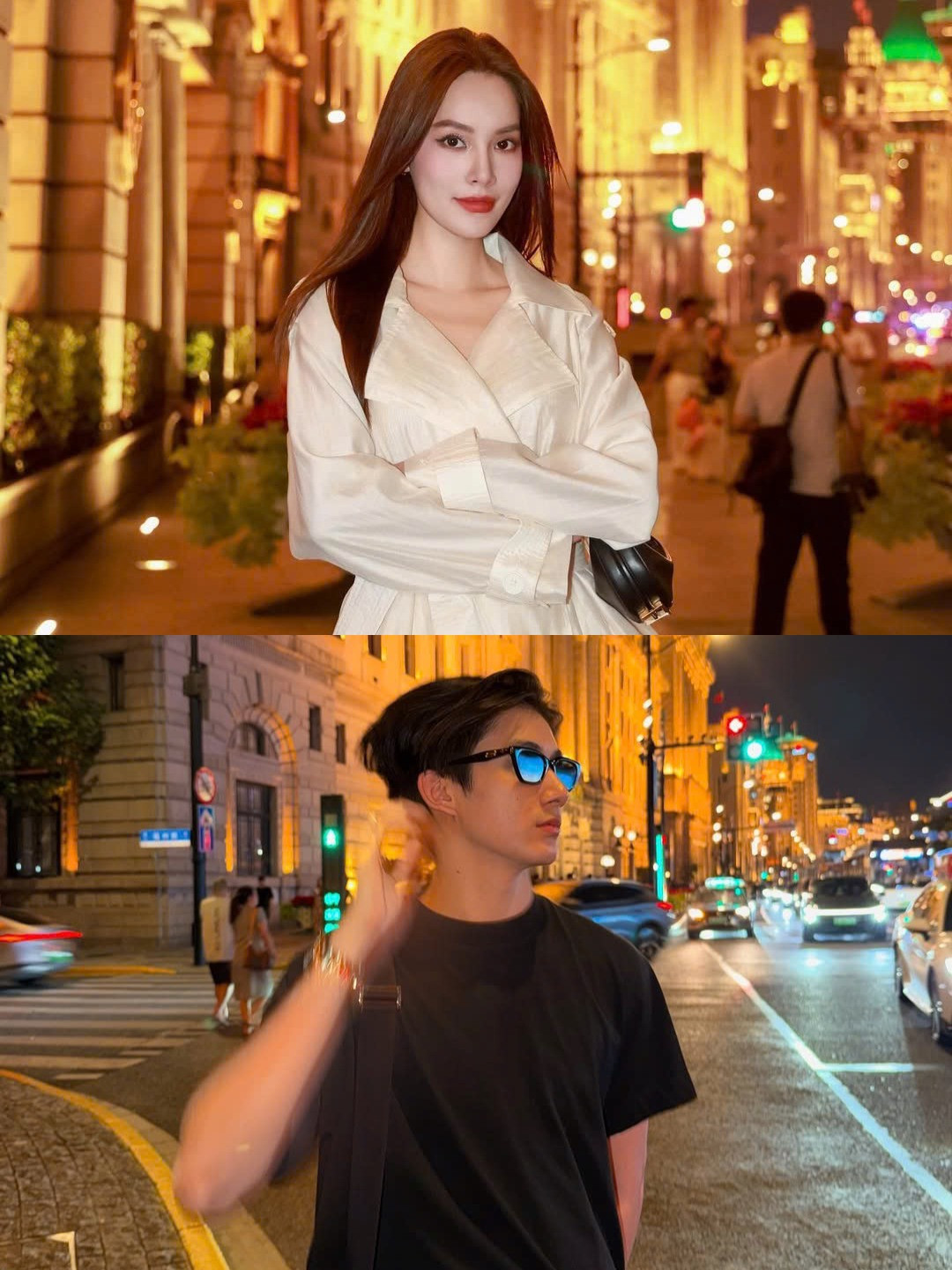 Hoa hậu Lê Hoàng Phương và tình cũ Thiều Bảo Trâm lộ ảnh tại sân bay checkin cùng một nơi