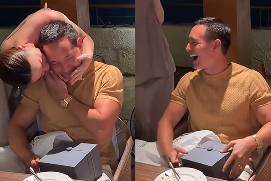 Kim Lý 'suýt khóc' khi nhận quà sinh nhật hàng tỷ đồng của Hồ Ngọc Hà