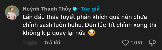 Hoa hậu Thanh Thủy đăng clip để lộ lỗi nhỏ ai nhìn cũng thấy